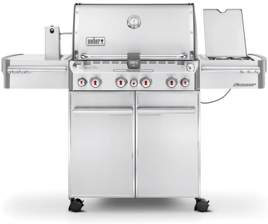 Barbecue au gaz propane Weber Summit S-470, 4 brûleurs - Inox