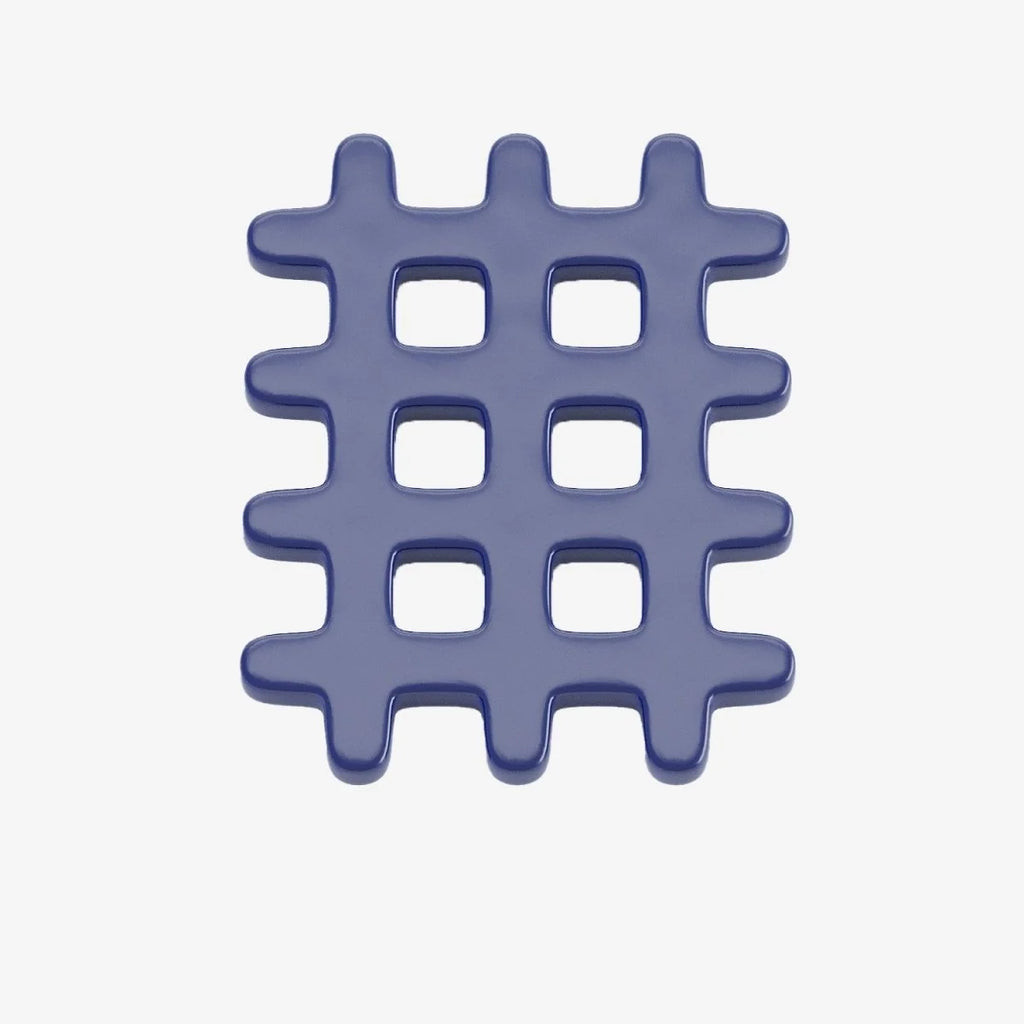 Dessous de plat c ramique grid bleu Orsay
