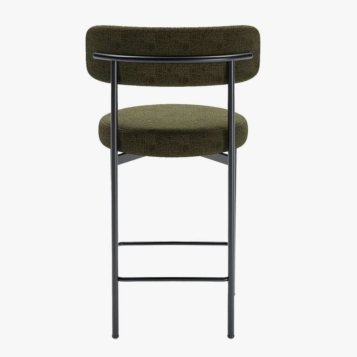 Lot de 2 tabourets de bar velours vert Agathe