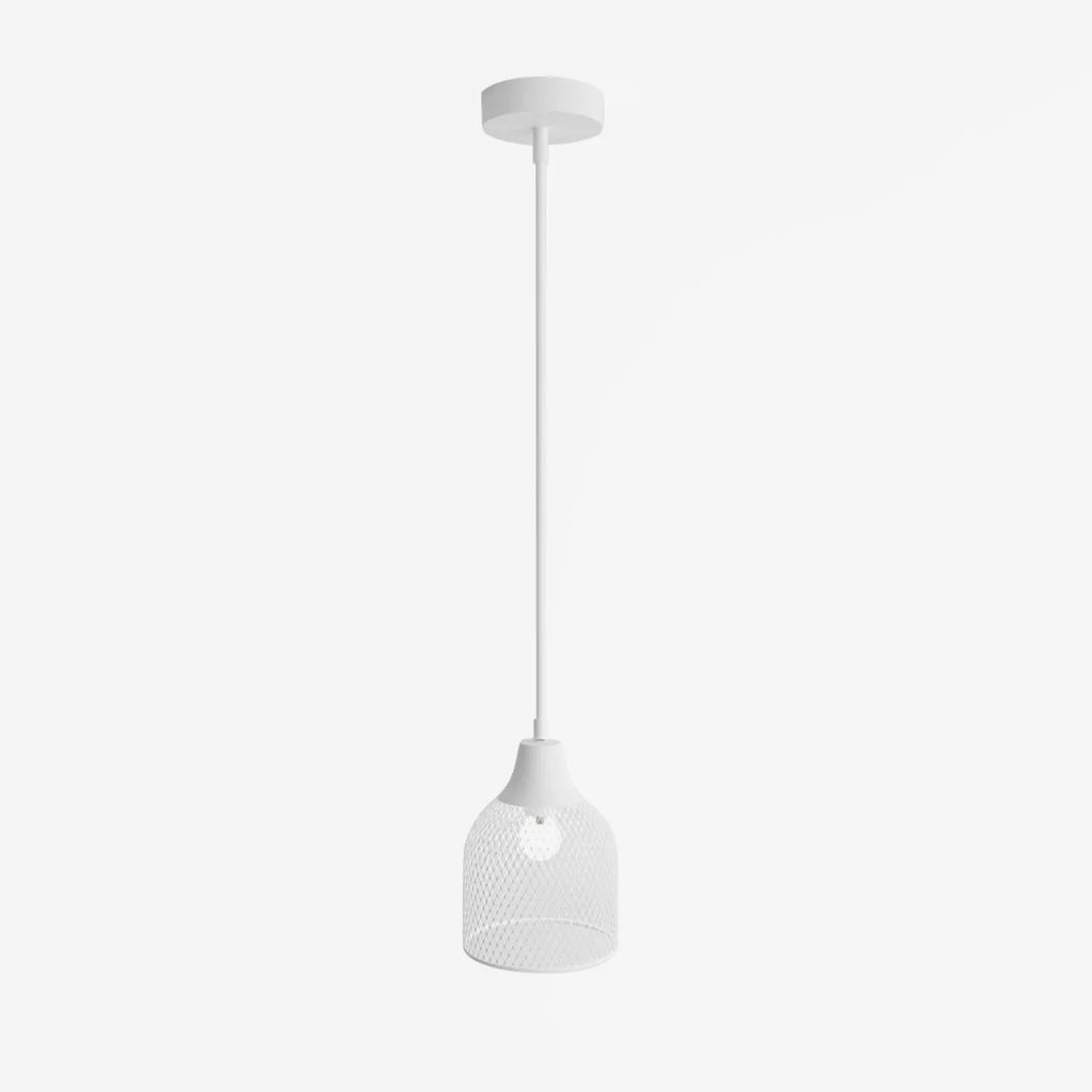 Suspension en m tal blanc