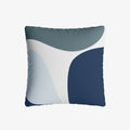 Coussin carré bleu déhoussable 40x40cm