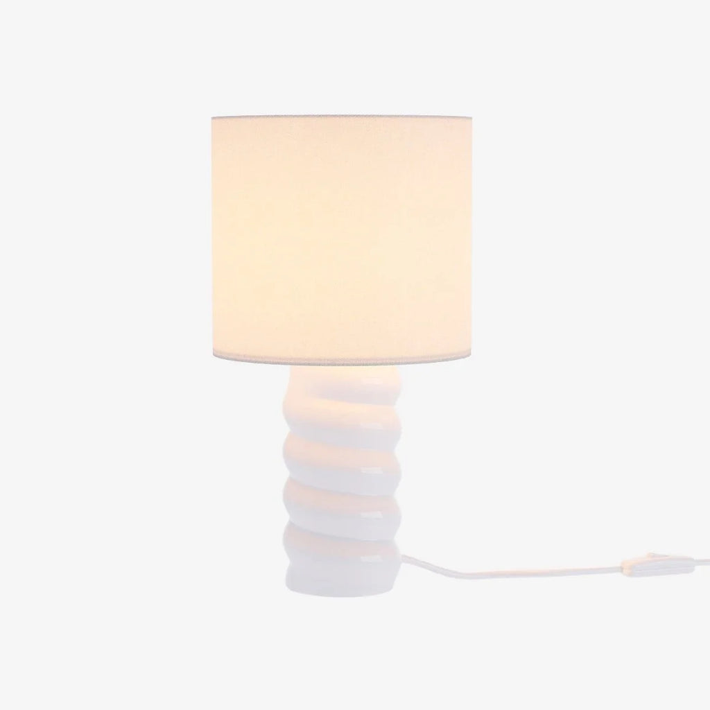 Lampe   poser en c ramique et tissu Montaigne