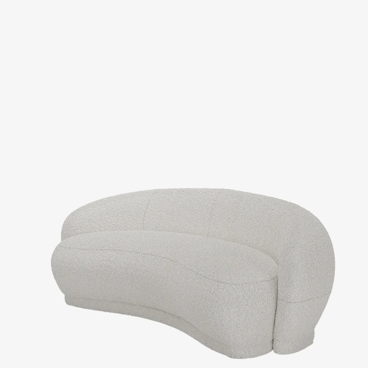 Canap  blanc tissu bouclette Bianca