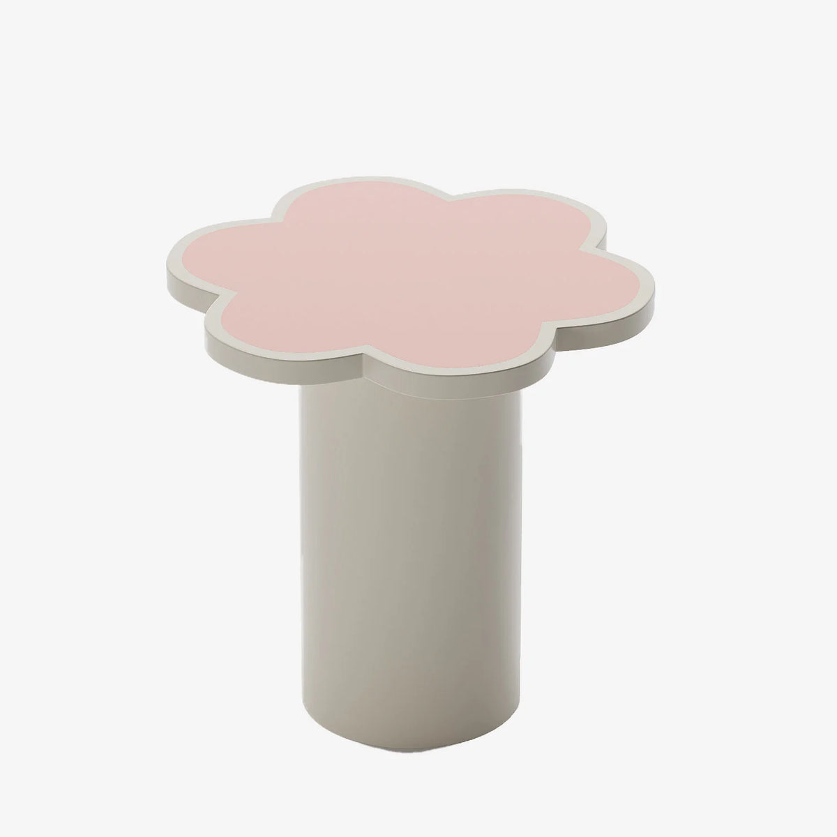 Table d appoint fleur coloris rose Flora