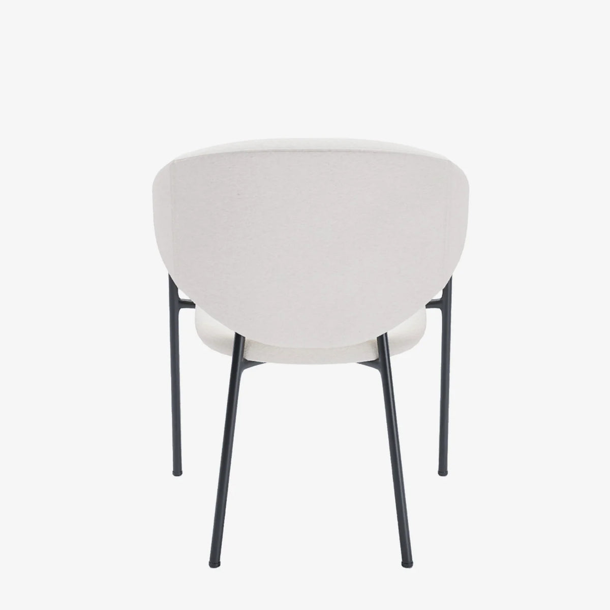 Lot de 2 chaises avec accoudoir design en velours blanc cr me Jeanne