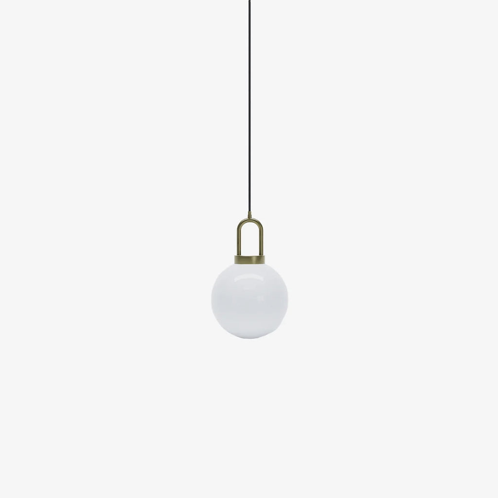 Luminaire suspension globe et m tal or Lafayette