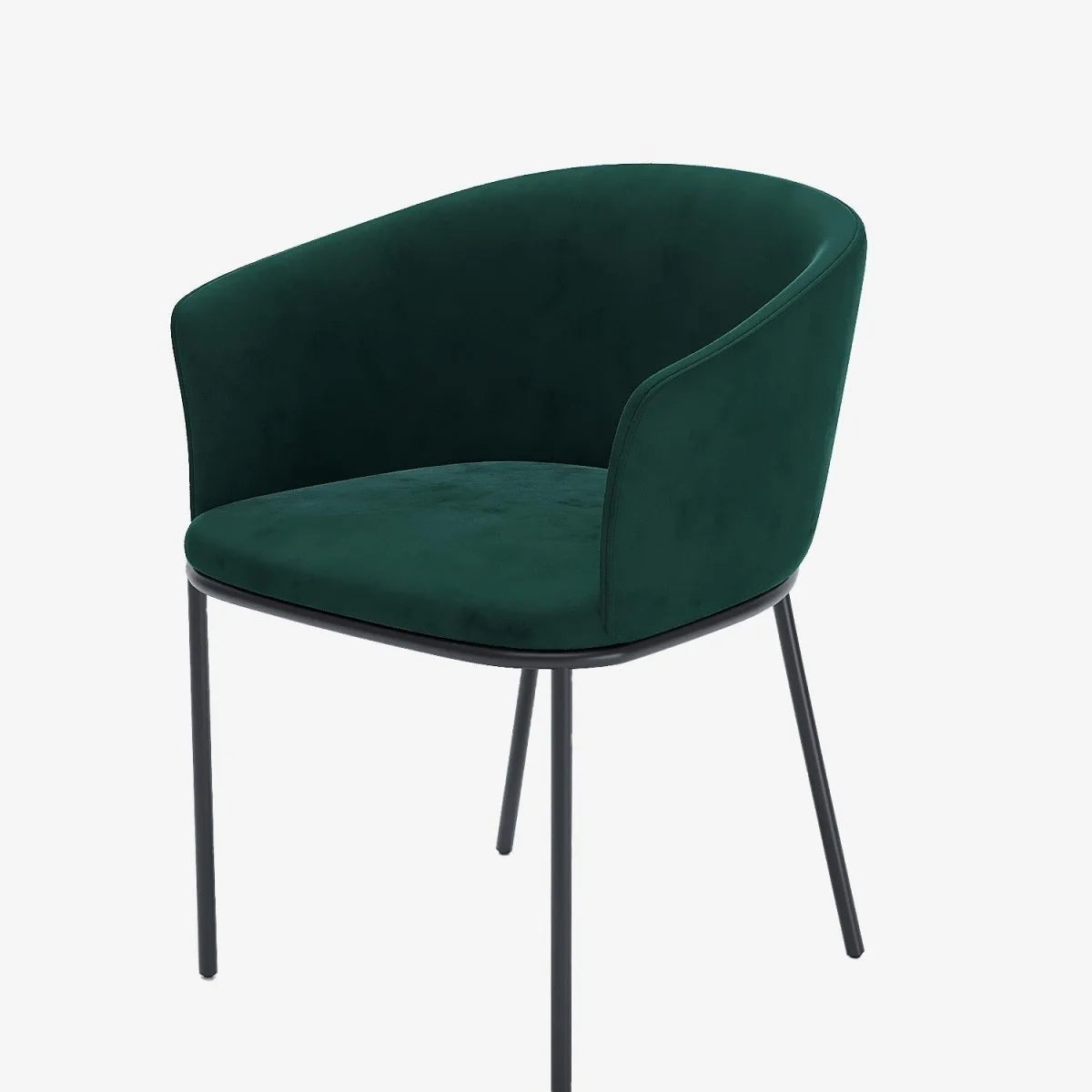 Lot de 2 fauteuils de salle à manger en velours