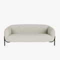 Joyce   Canap  design arrondi tissu chenille blanc