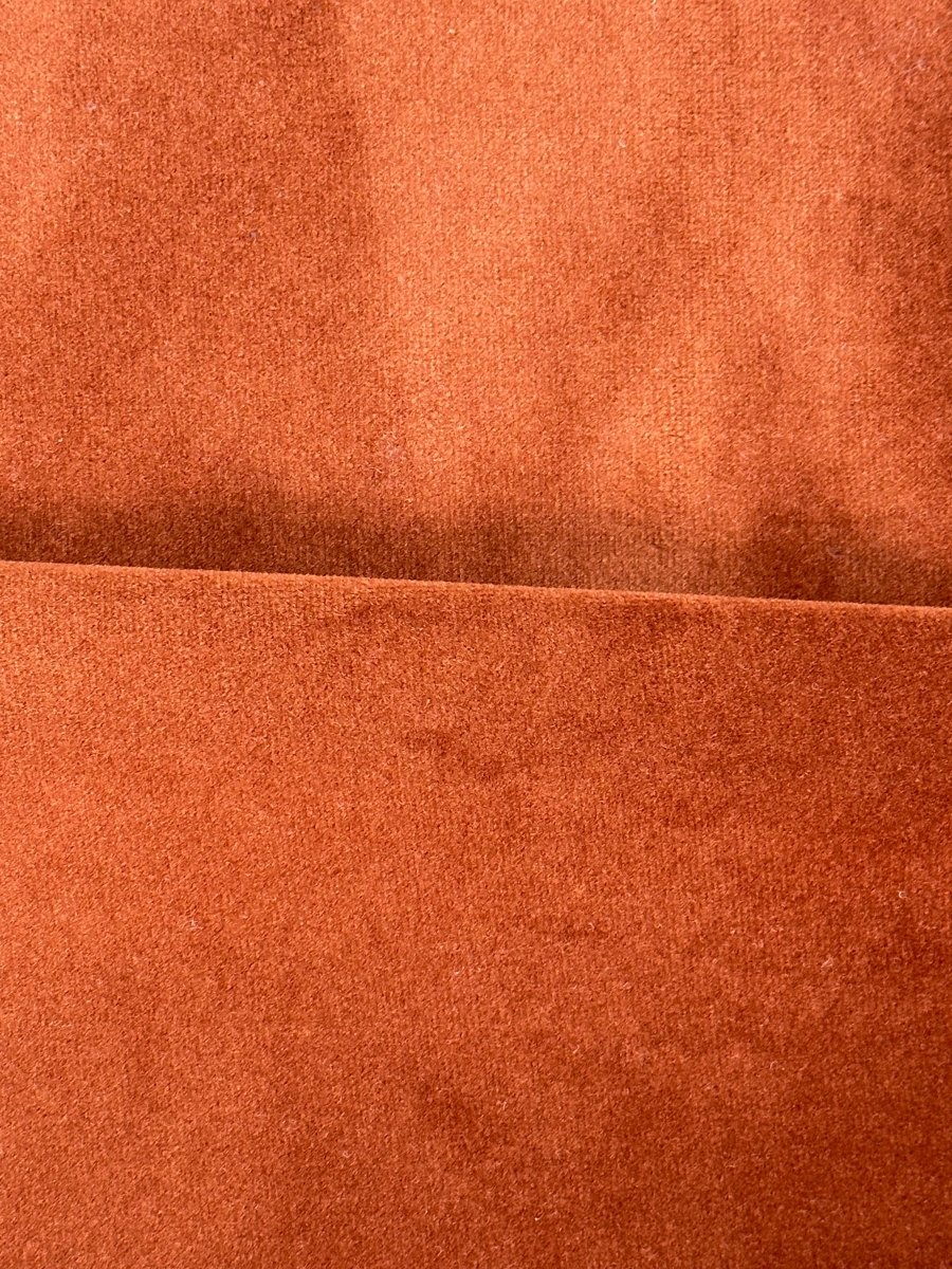 Canap  modulable en velours ocre H l ne