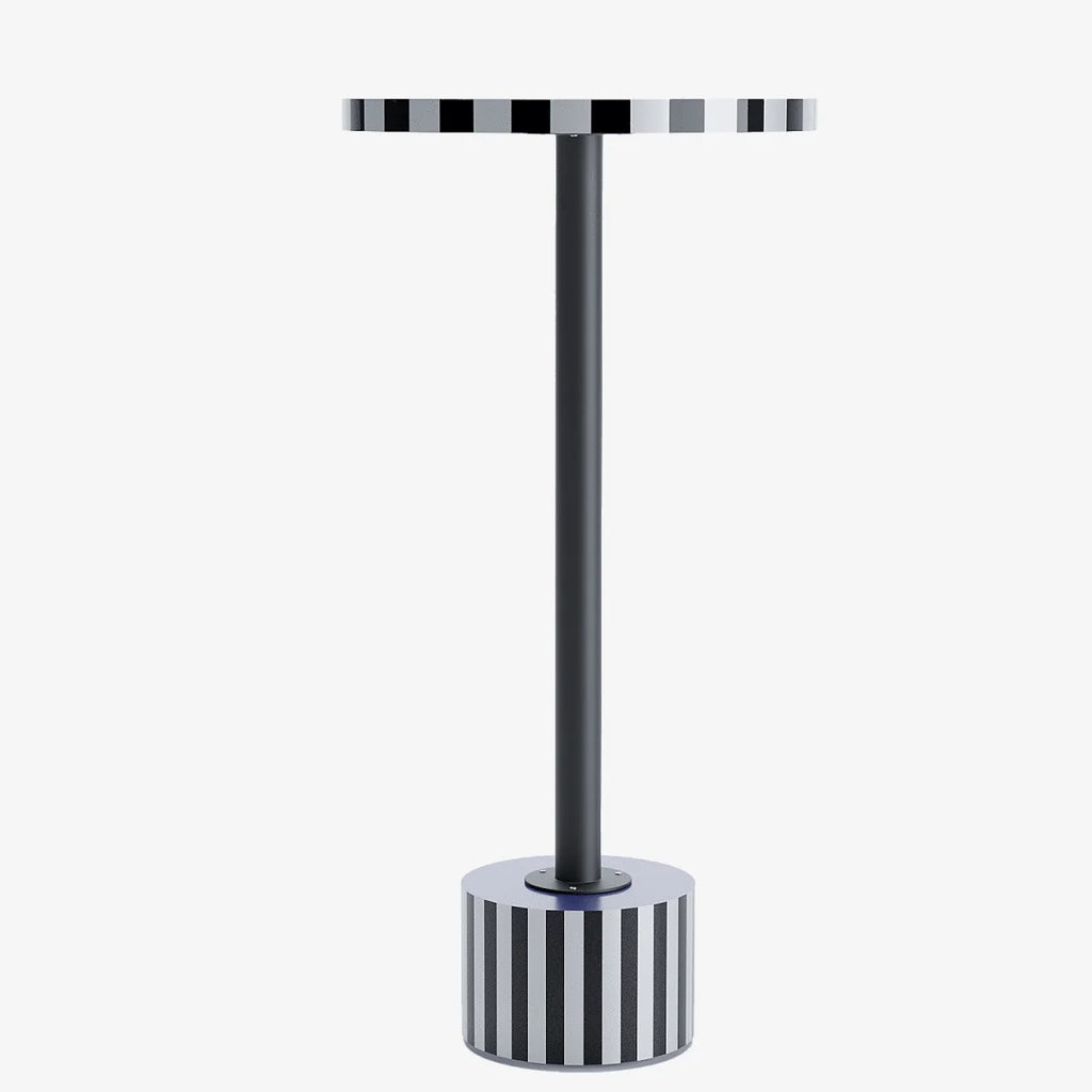 Table d appoint ronde originale couleur bleue Jasmin
