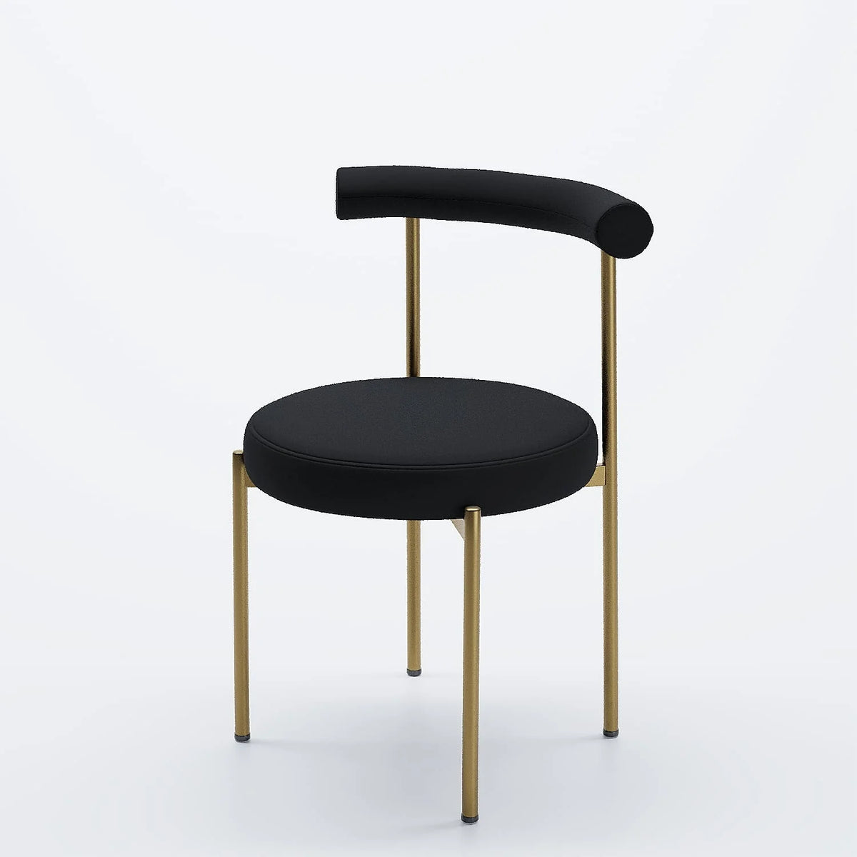 Lot de 2 chaises de table velours noir