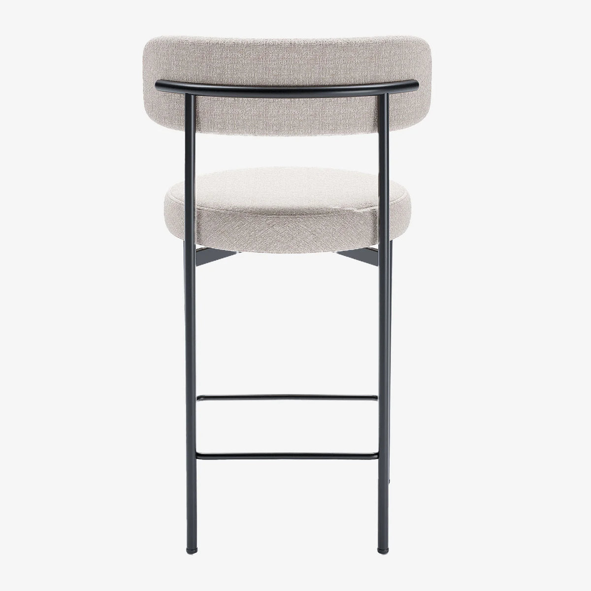 Lot de 2 tabourets de bar velours cr me Agathe