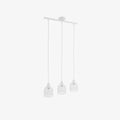 Suspension triple en m tal blanc