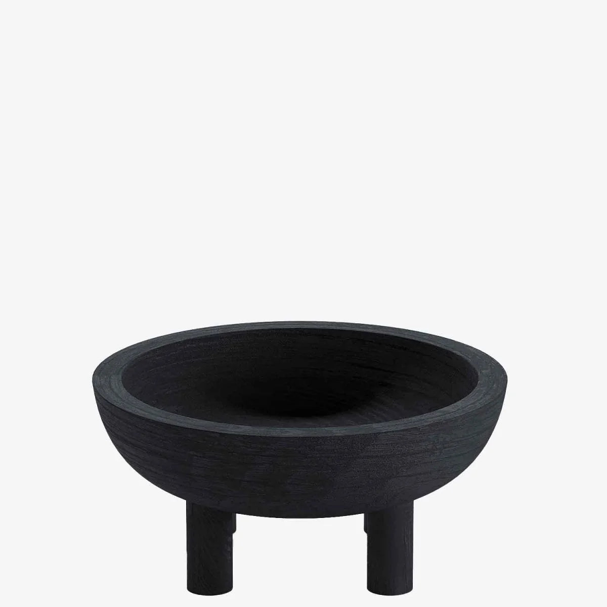Coupe design en bois sculpt  paulownia noir Montmartre