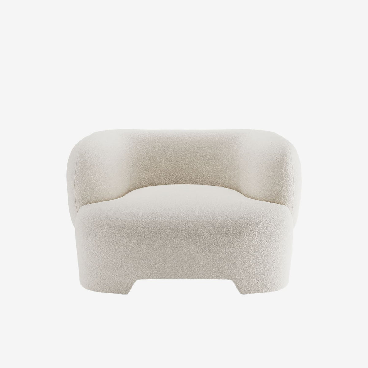 Loveseat Albano - Fauteuil 1,5 place boucl  cr me