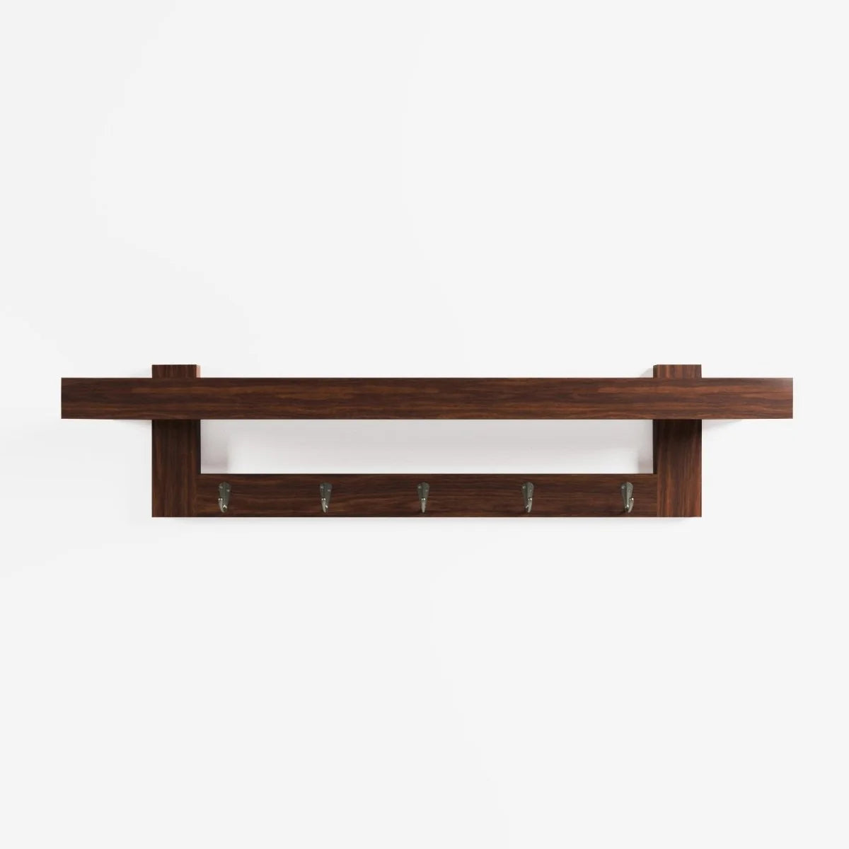 Patère en bois et argent