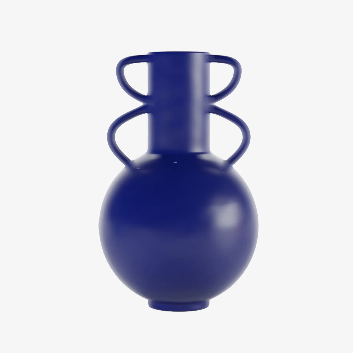Florence - Vase amphore 4 poign es en c ramique bleue