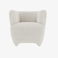 NOA - Fauteuil en laine boucl e  crue