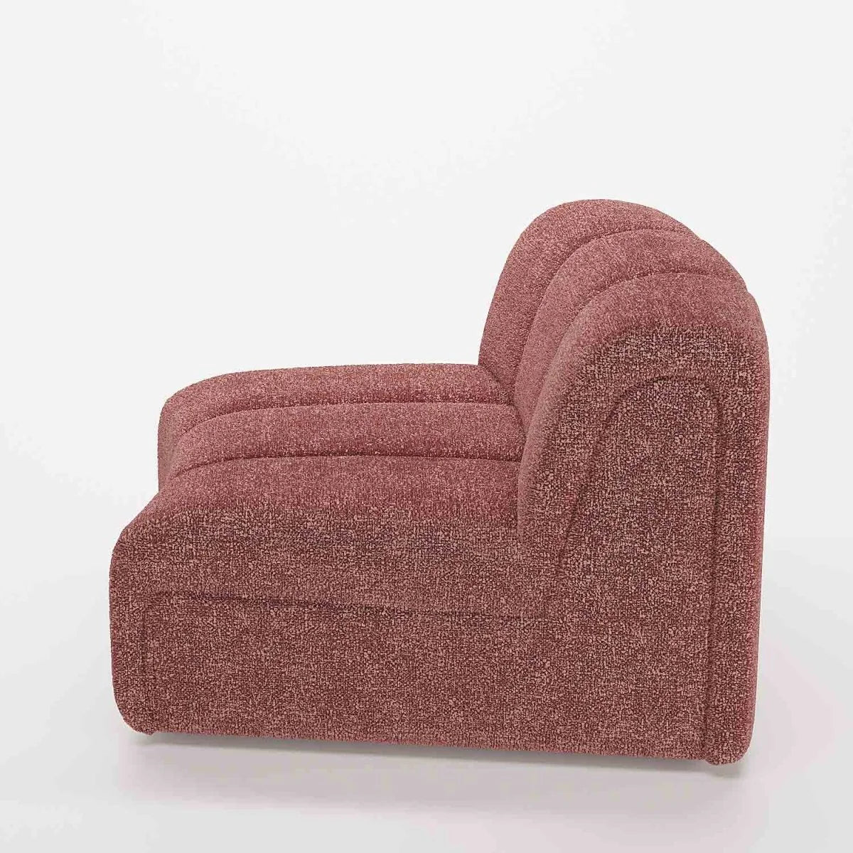 Chauffeuse d angle pour canap  modulable en tissu bouclette rose H l ne