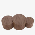 Lot de 3 tables basses rondes design Rh a