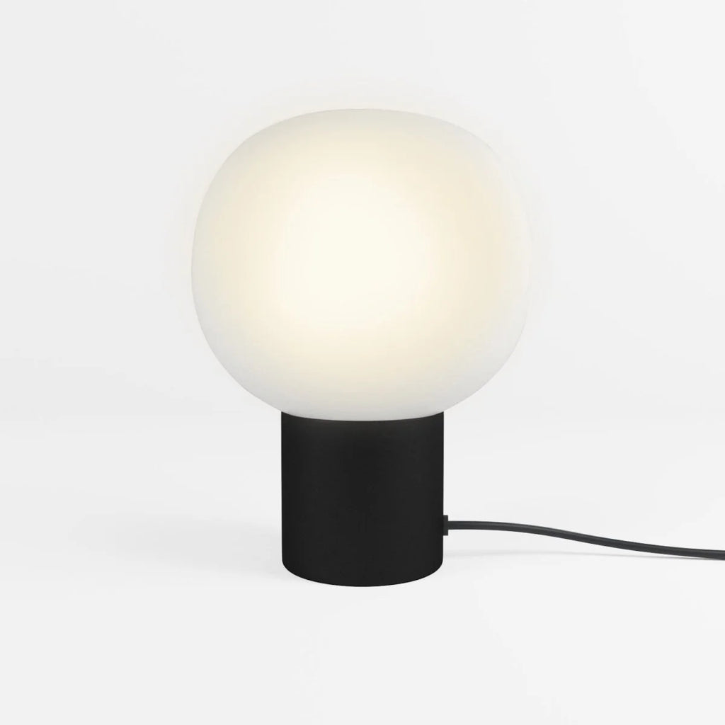 Lampe à poser vintage en métal noir