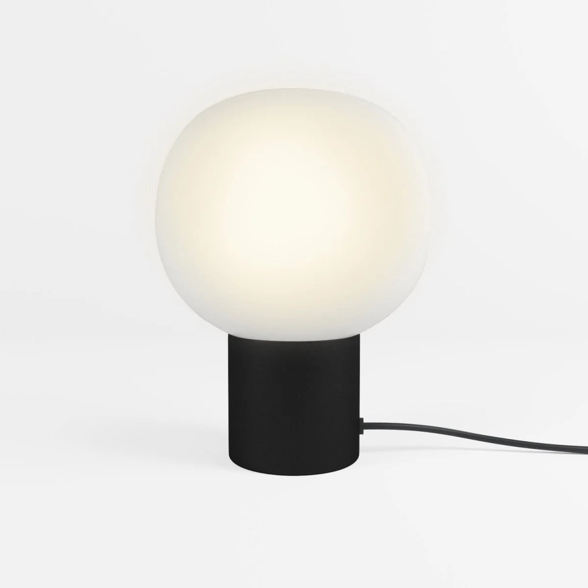 Lampe à poser vintage en métal noir