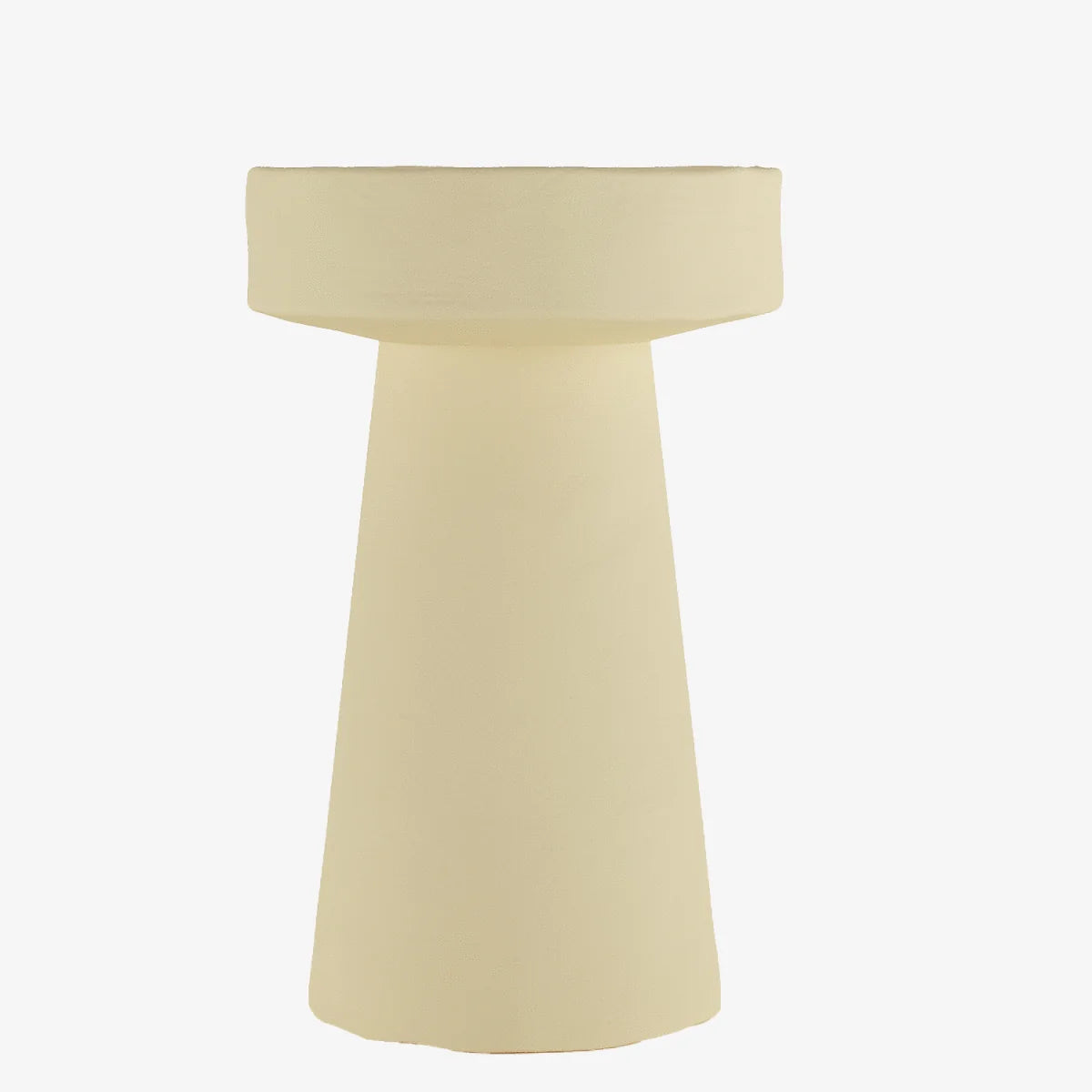 Petite table d appoint ronde design en magn sie cr me An mone