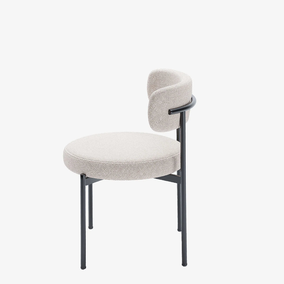 Lot de 2 chaises de table velours cr me Scarlett