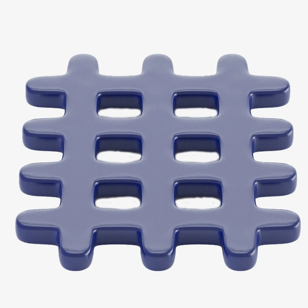 Dessous de plat c ramique grid bleu Orsay