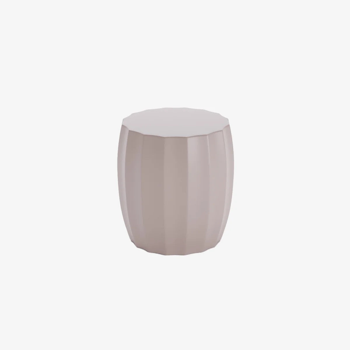 Table d'appoint ronde en magn sie rose p le Grenade