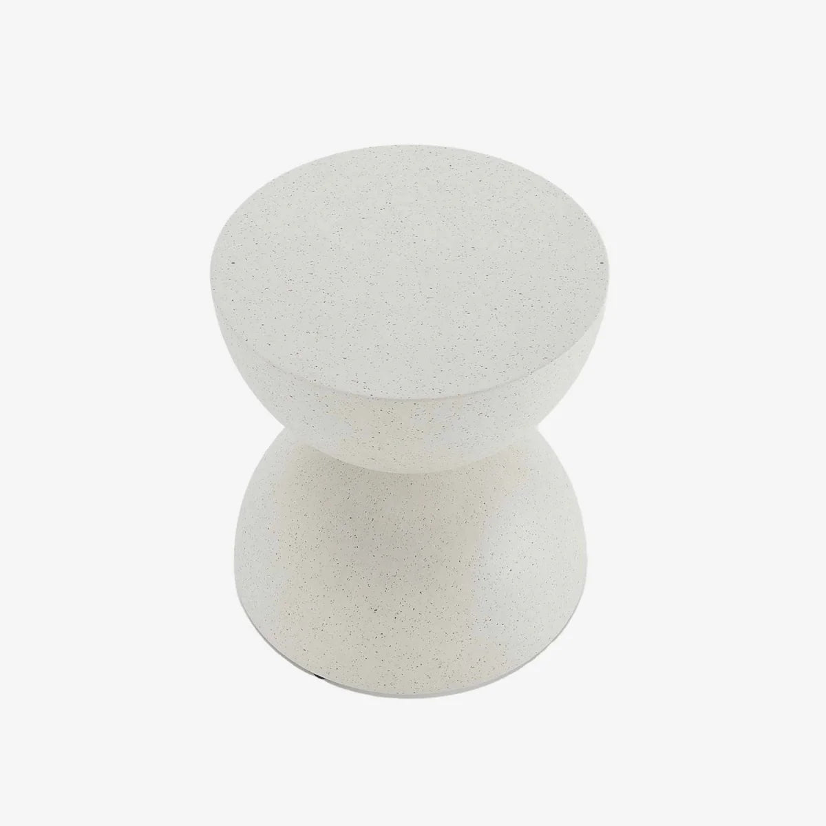 Table d'appoint ronde design en magn sie, gris mouchet  Bergamote
