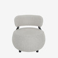 Fauteuil rond en laine boucl e