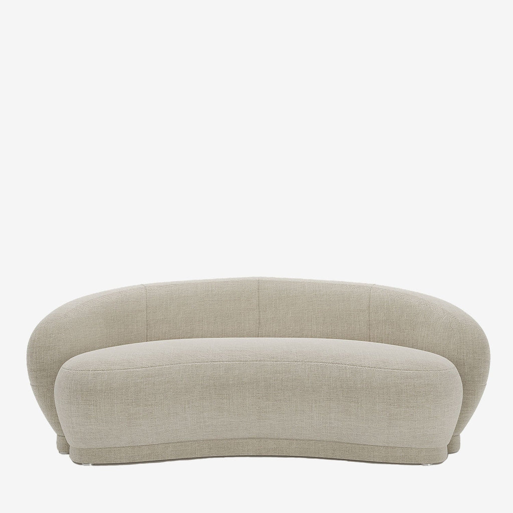 Canap  design tissu beige Bianca