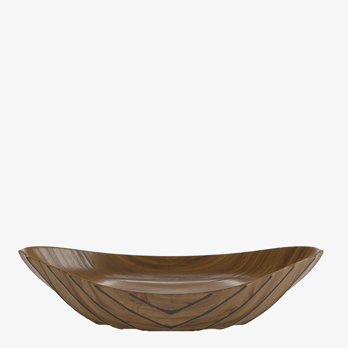 Grande coupe d corative design effet bois Pomp i