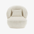 Fauteuil design en velours vintage cr me Pablo