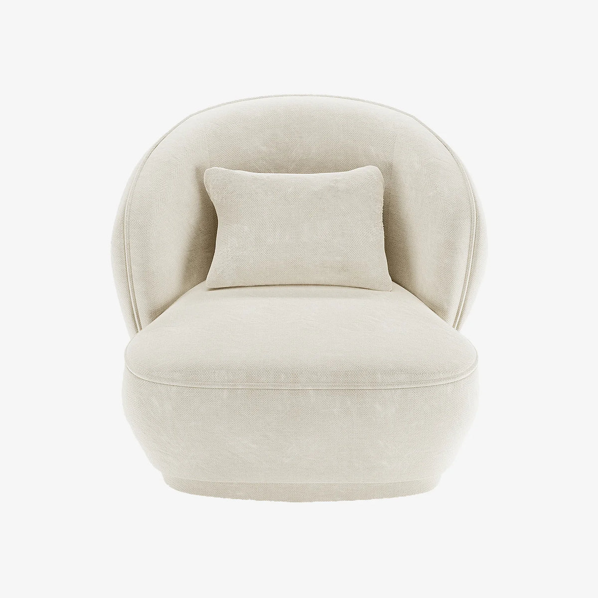 Fauteuil design en velours vintage cr me Pablo