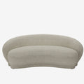 Canap  3-4 places en tissu bouclette beige Bianca