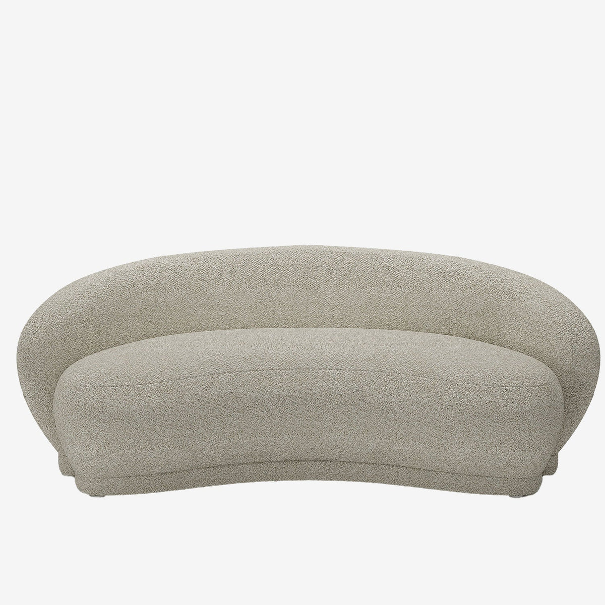 Canap  3-4 places en tissu bouclette beige Bianca
