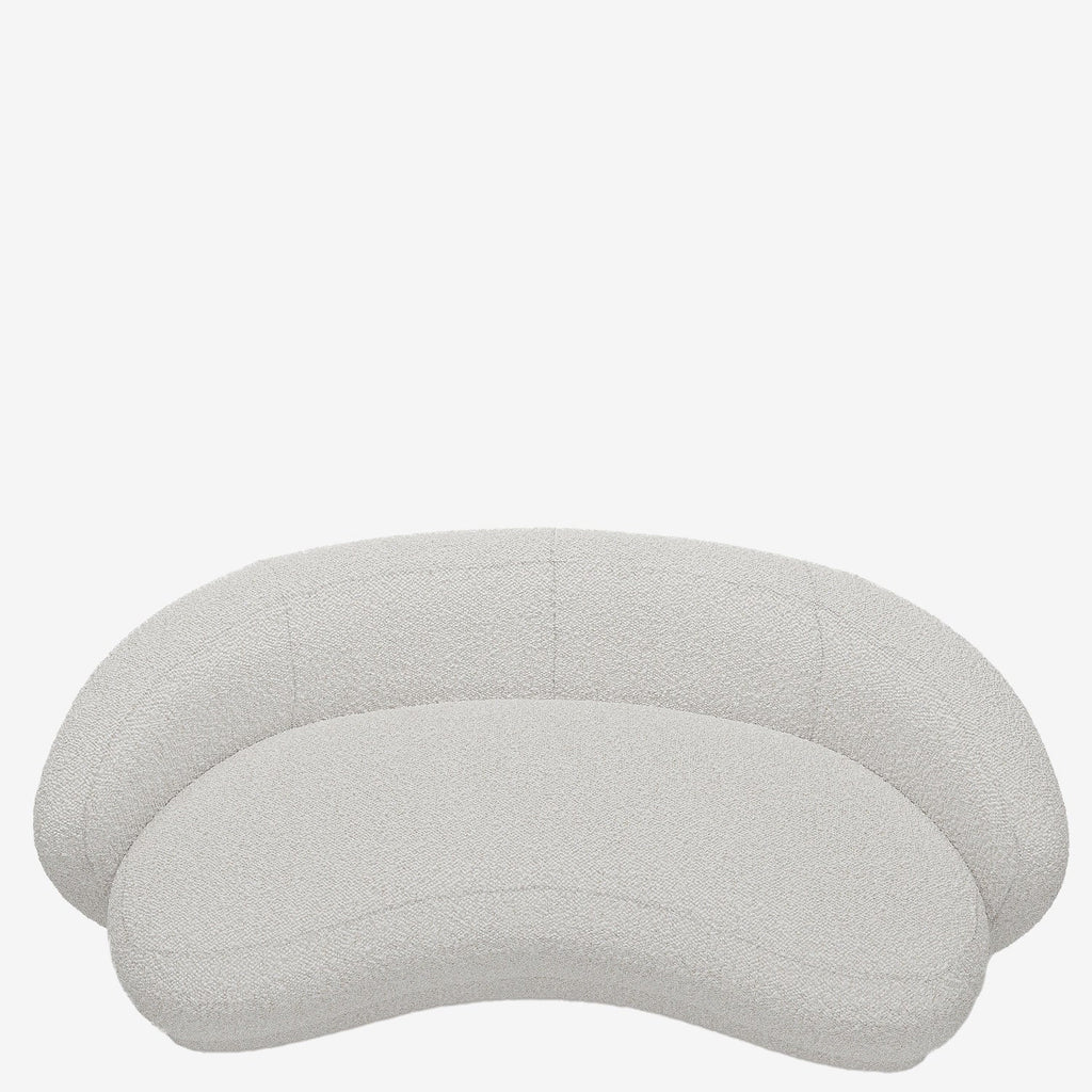 Canap  blanc tissu bouclette Bianca