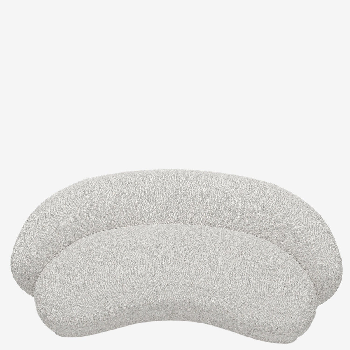 Canap  blanc tissu bouclette Bianca