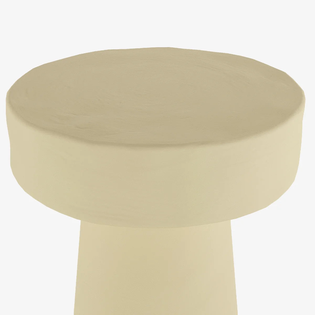 Petite table d appoint ronde design en magn sie cr me An mone