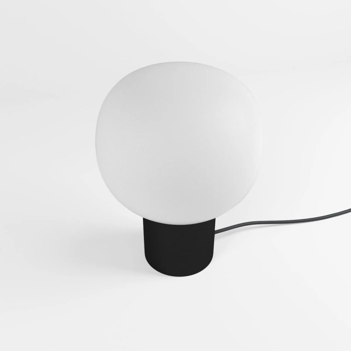 Lampe à poser vintage en métal noir
