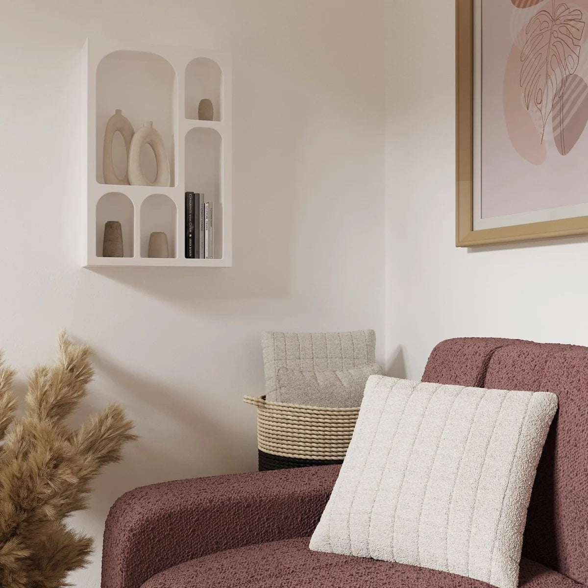Coussin fourrure blanc Istanbul