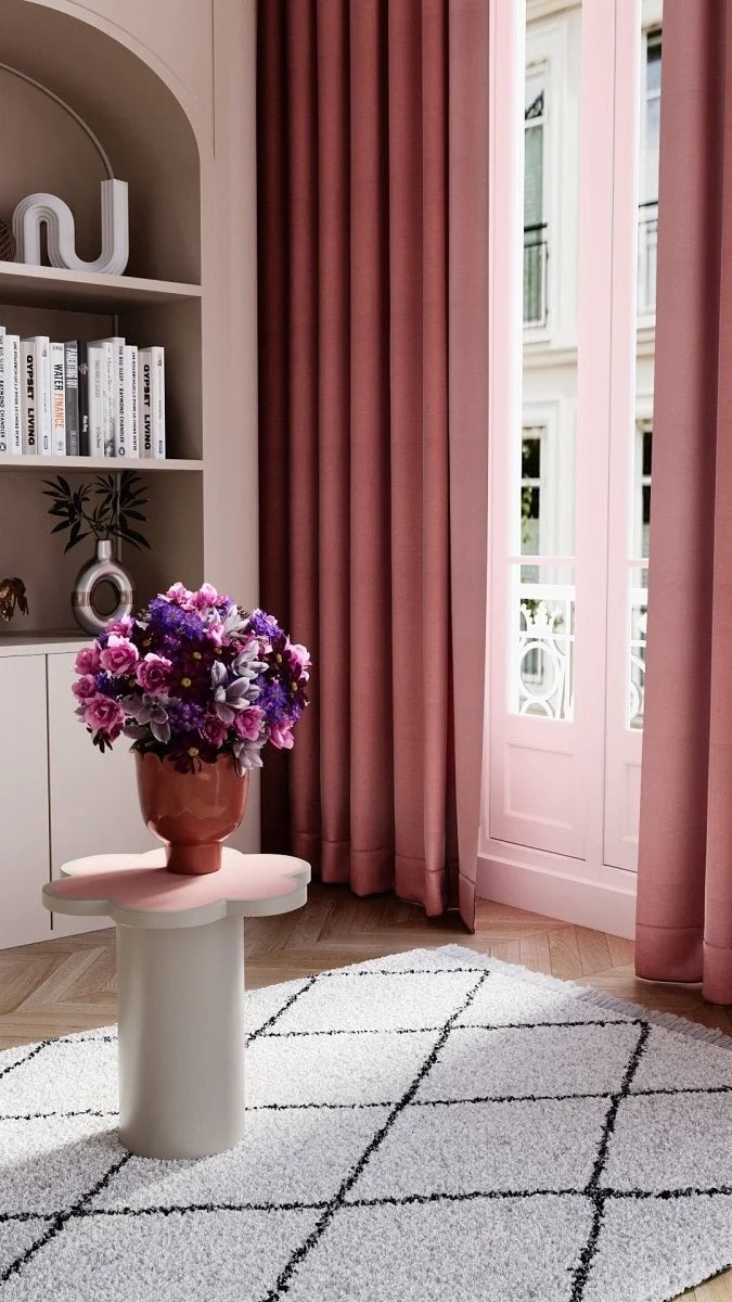 Table d appoint fleur coloris p che Flora