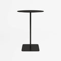 Table d'appoint ronde en métal noir