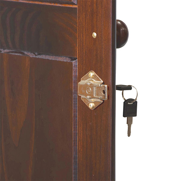 Grande Armoire en Bois Massif 100% - Moka