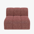 Canap  modulable en tissu bouclette rose H l ne