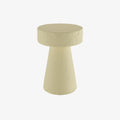 Table d appoint circulaire en magn sie cr me mouchet e bleu Marguerite
