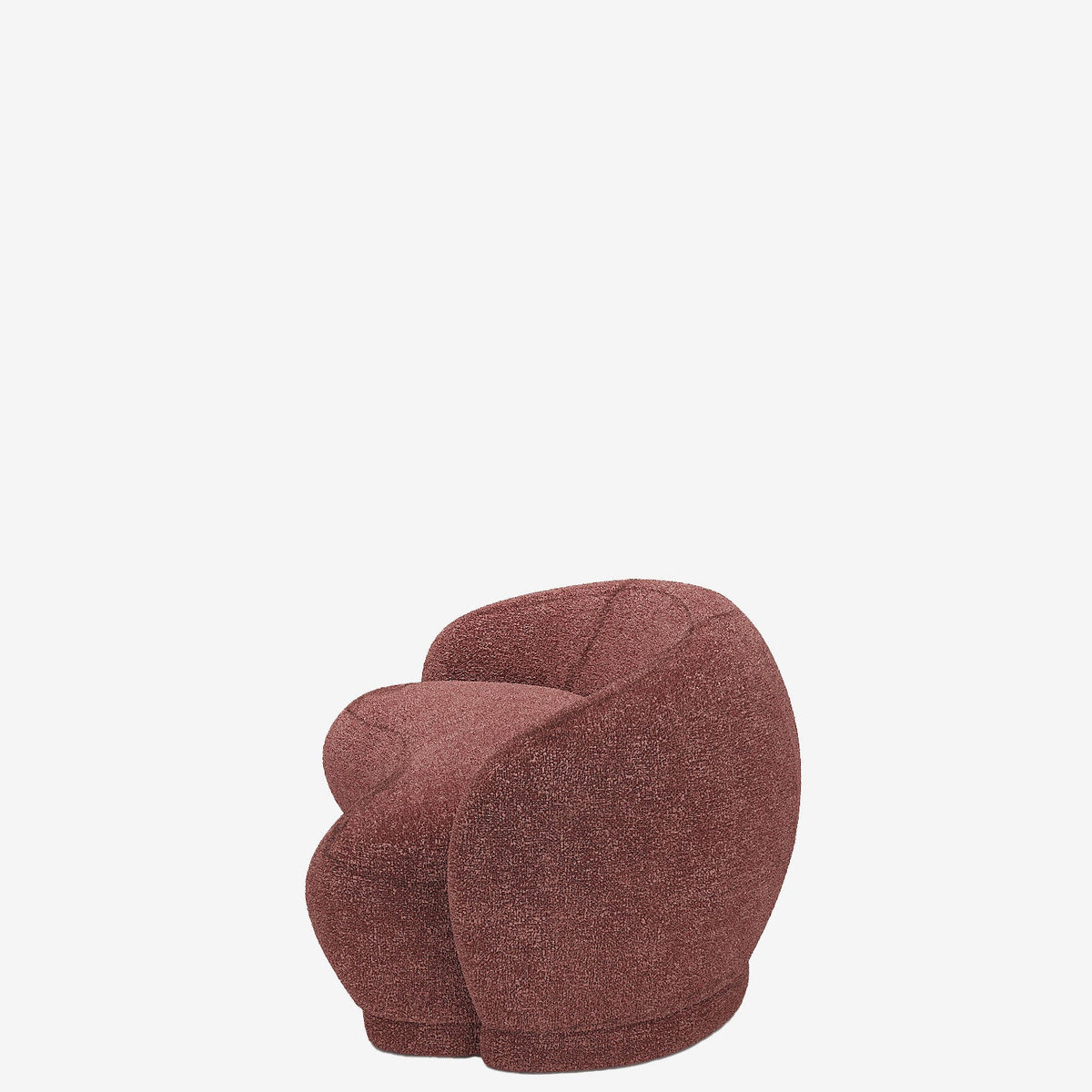 Canap  tissu bouclette rose Bianca