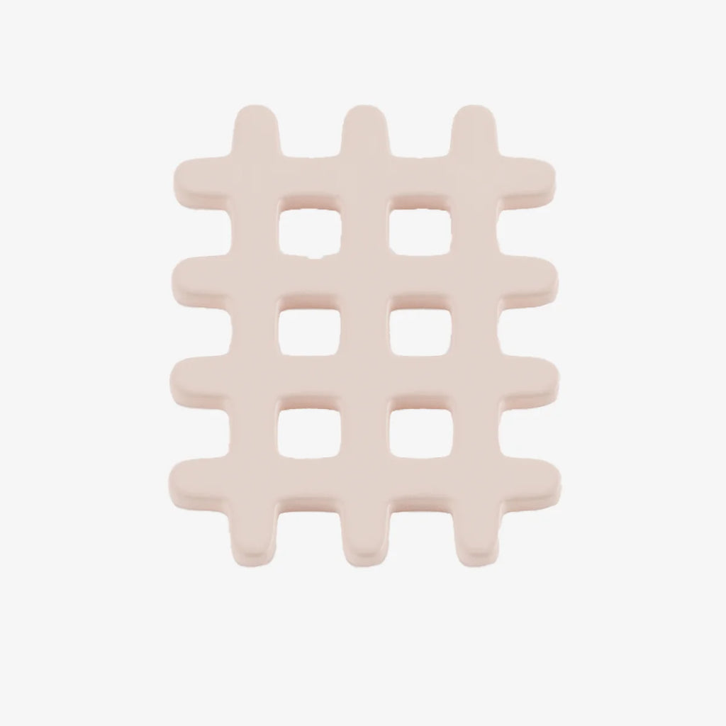 Dessous de plat c ramique grid rose p le Orsay